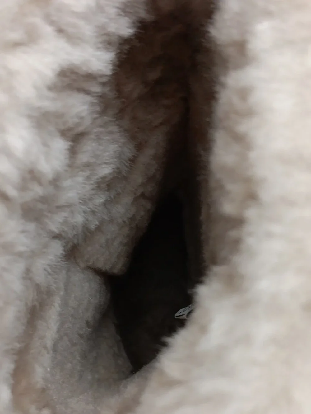 BearPaw Chestnut Suede Shearling Boot with Cream Cuff